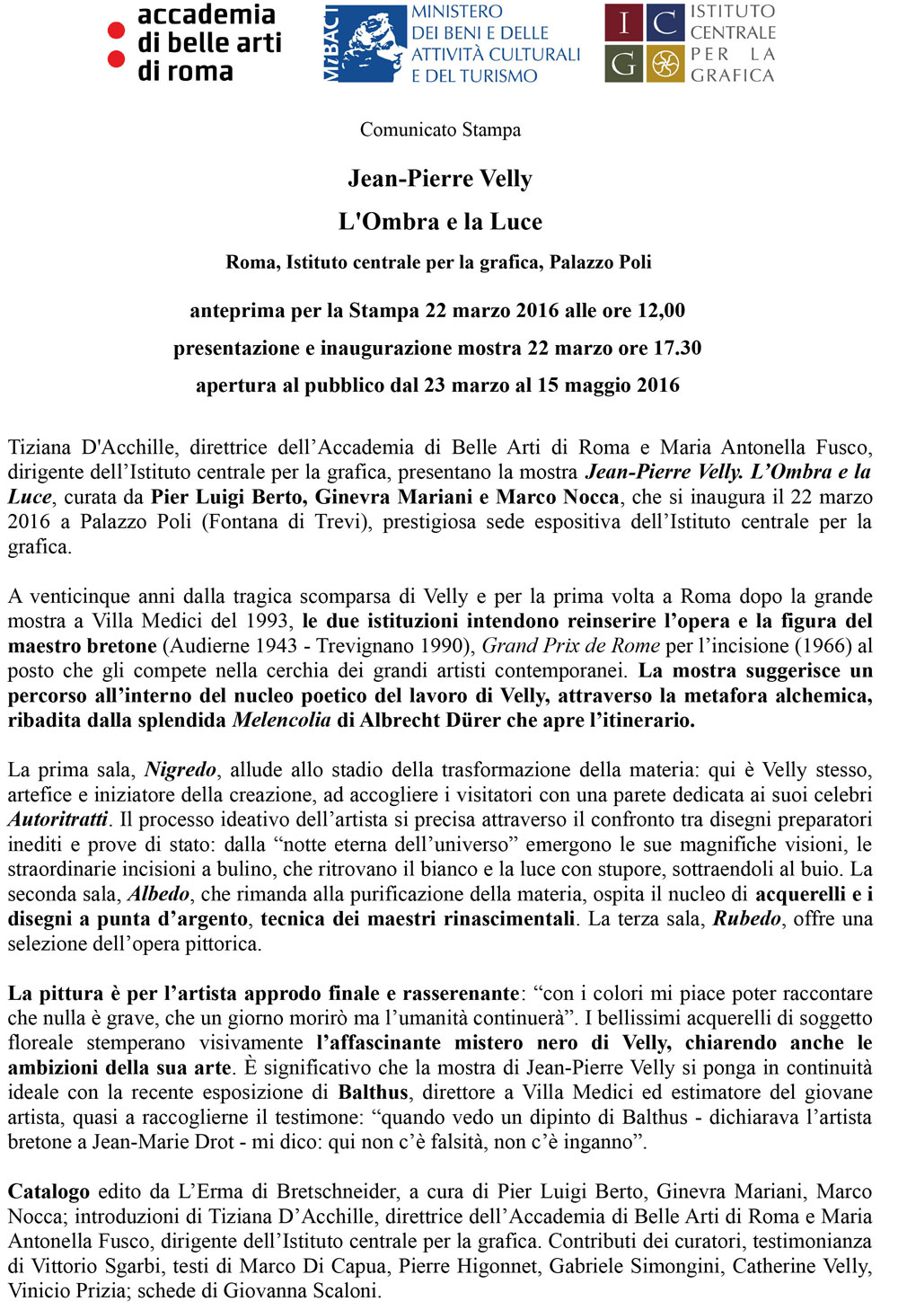 Pier Luigi Berto - Eventi